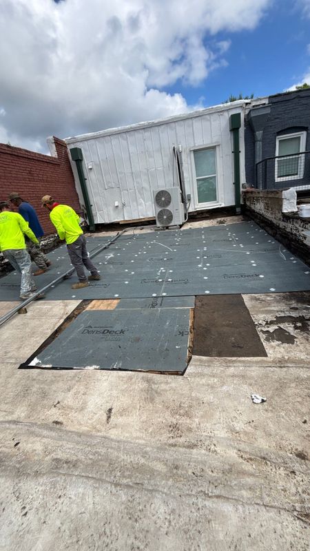 Commercial SPF Roofing Install