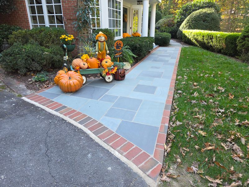 Hardscape brick laying