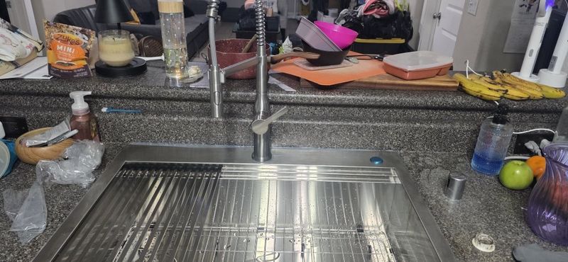 New Kitchen Sink, Faucet & Microwave in Santa Clarita
