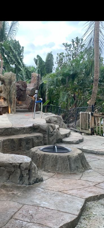 Outdoor fire place and fire pits