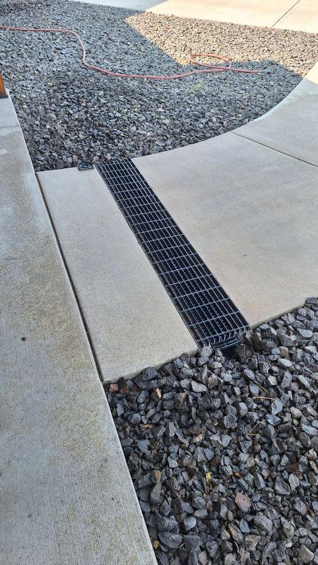 Concrete cutting & Drainage Options