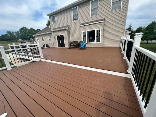 Deck and railings