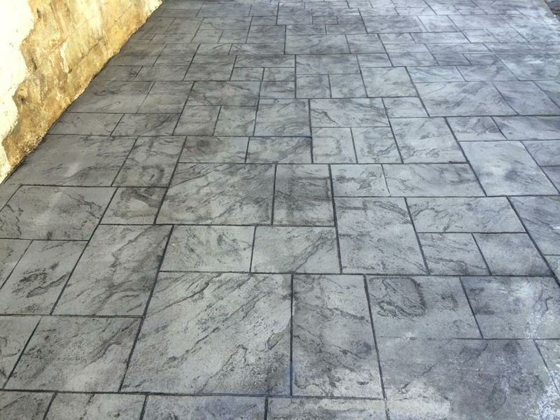 Stamped Concrete Installation