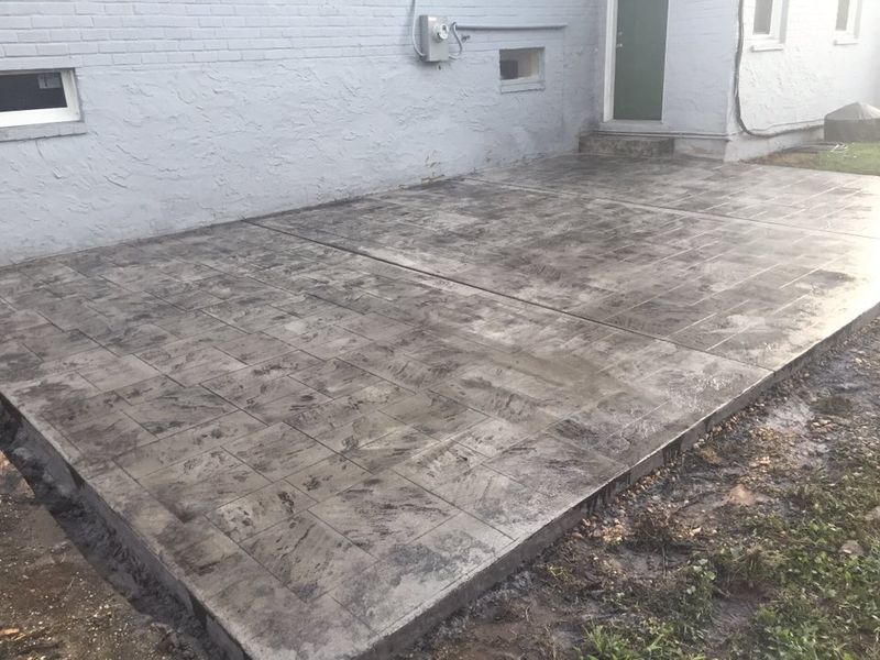 Stamped Concrete Installation