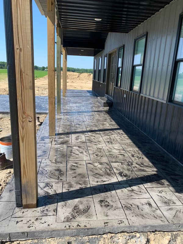 Stamped Concrete Installation