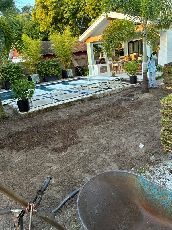 Rock & Mulch Installation
