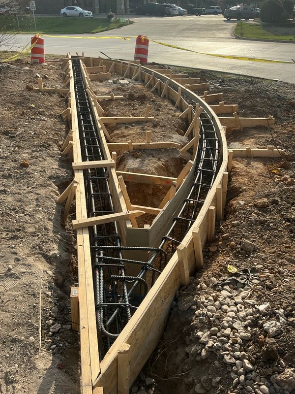 Flat work concrete