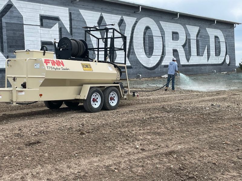 Pipeline right-of-way Hydro Mulching