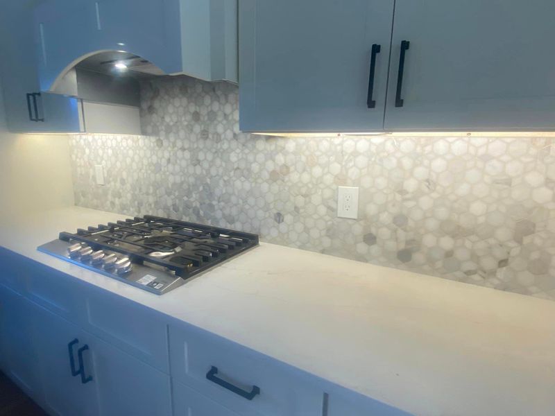 Backsplash Install 