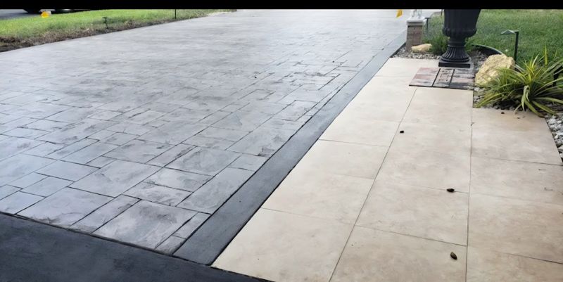 Elegant Stamped Concrete: Transforming Driveways with Castilla Concrete Finish Design Corp