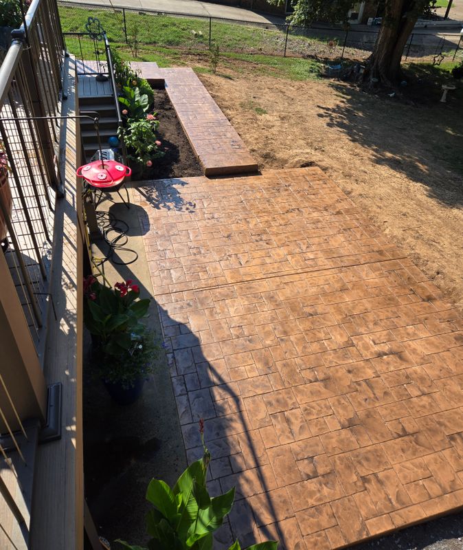 Stamped Concrete Installation