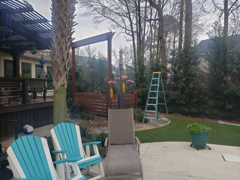 Ipe deck and trellis 