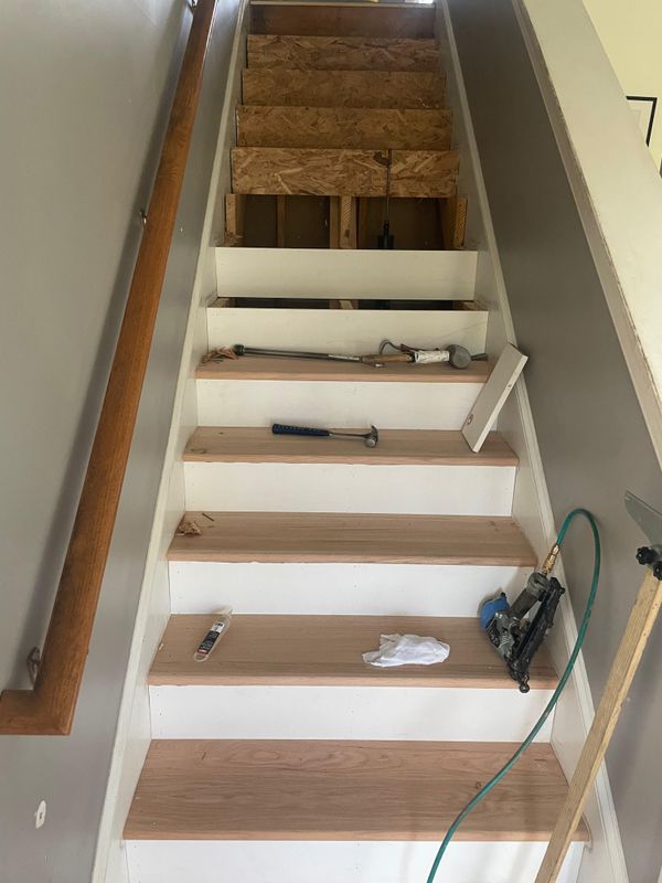 Wood Stair Installation 
