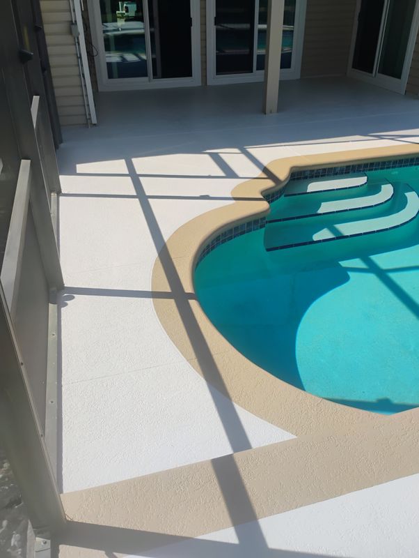 Pool Deck Painting.