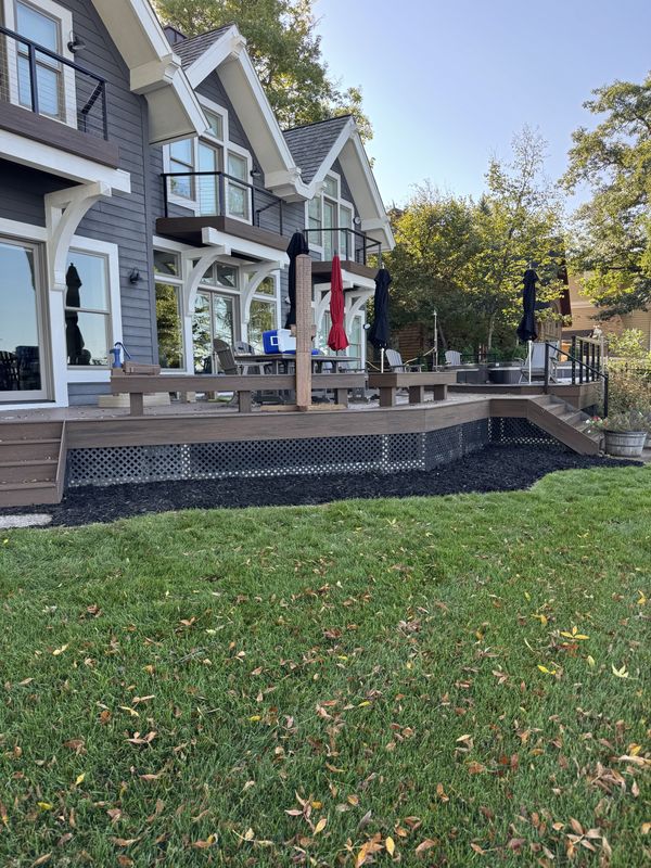 Mulch and Rock Installation