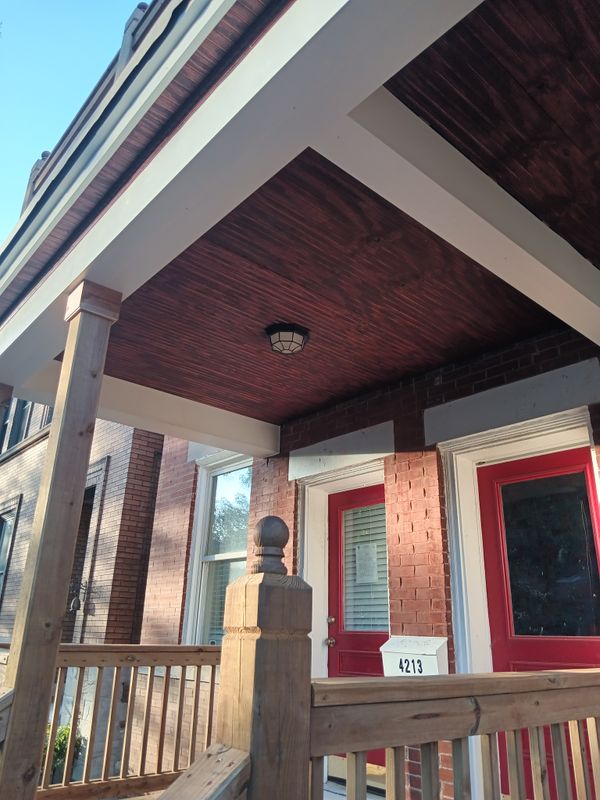 Historic porch build