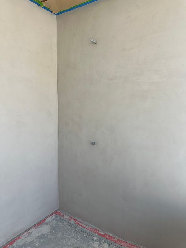 Micro cement floor and shower walls