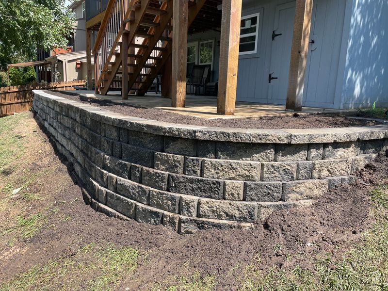 Retaining Wall Installation