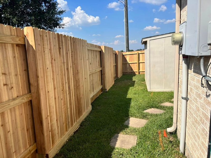 Privacy 3 Rail Cedar Fencing