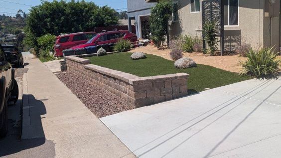 Elegant Curb Appeal Transformation in La Mesa: A Hardscape and Landscape Fusion by Simple Scape