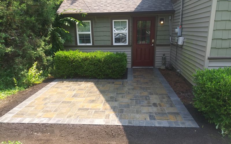 Paver Porch & Step Installation
