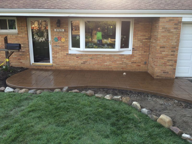 Stamped Concrete Installation