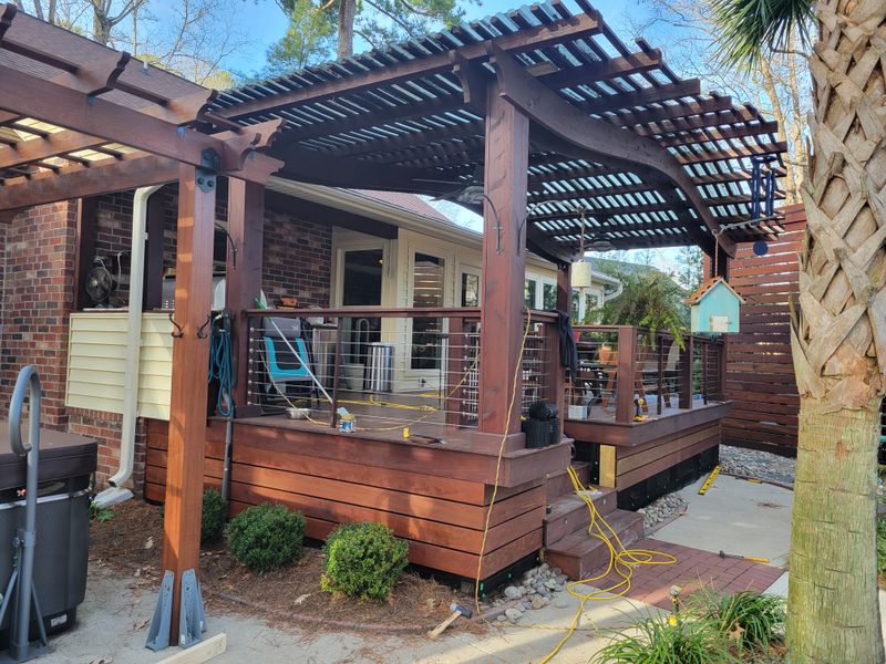 Ipe deck and trellis 
