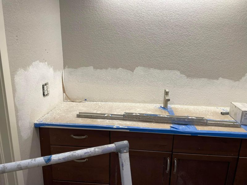 Backsplash Install 