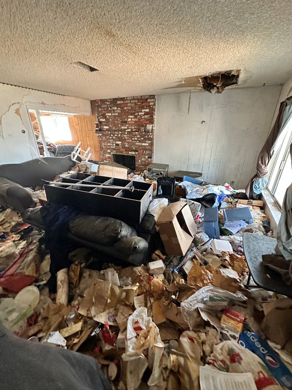 Hoarder house clean-out