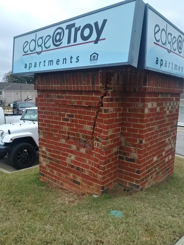 Cracked Brick And Mortar Repair