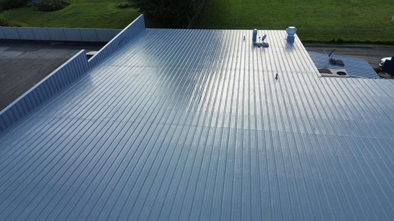Metal roof installation