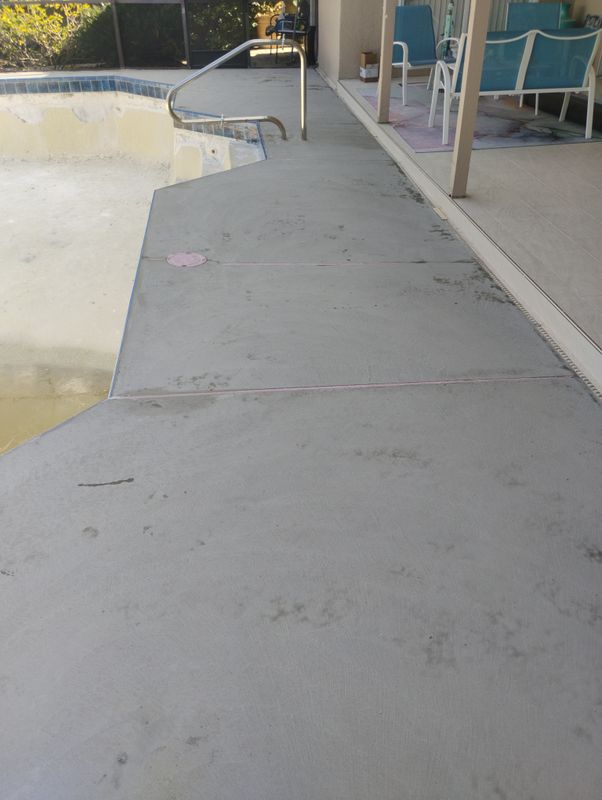 Pool deck resurfacing