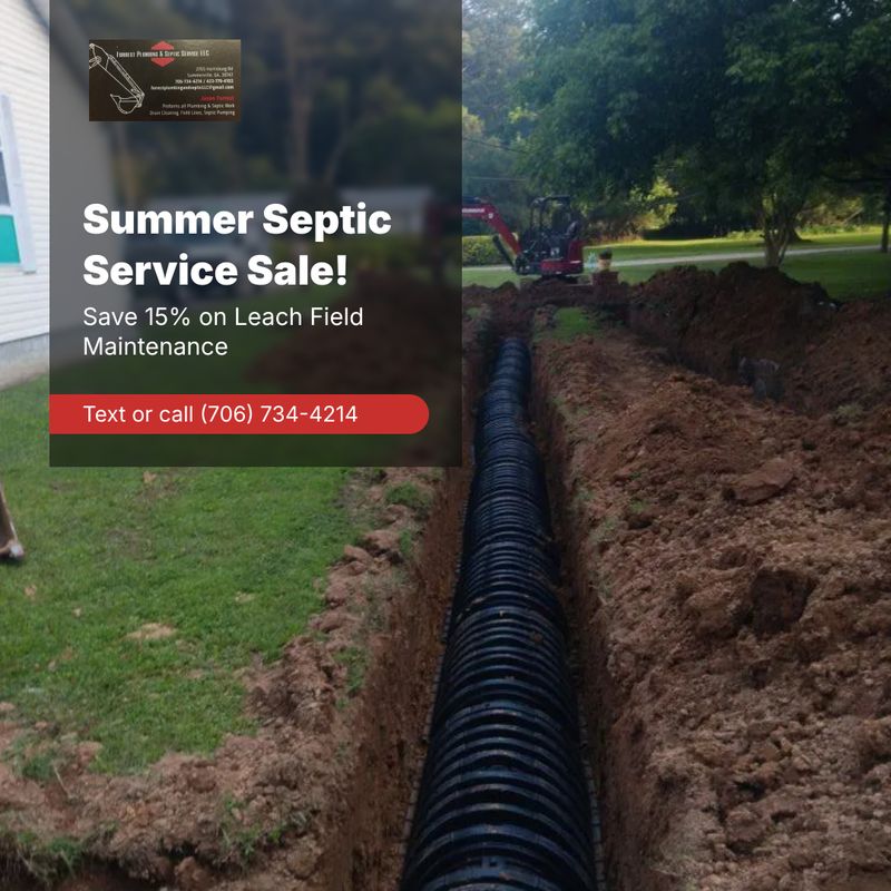 Septic leach fields