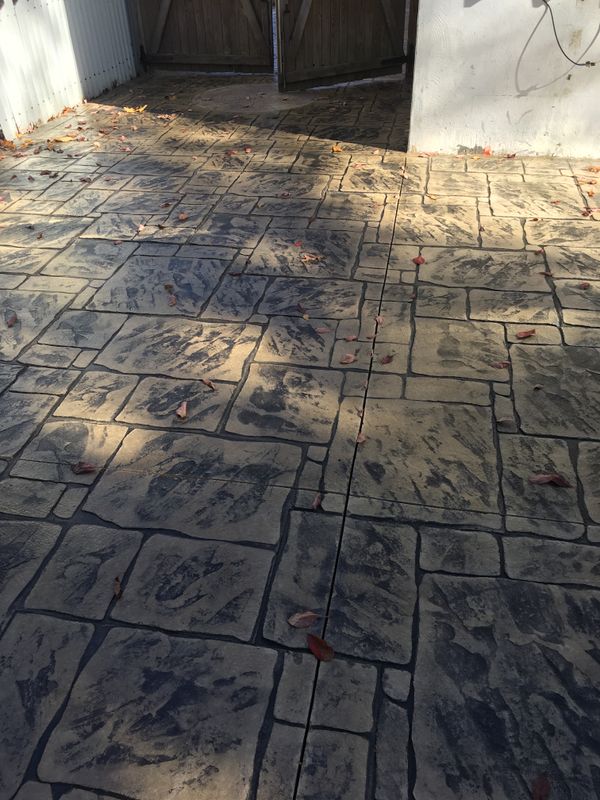 Stamped Concrete Installation