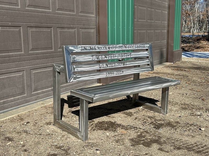 Custom Memorial Bench Fabrication in Cohasset