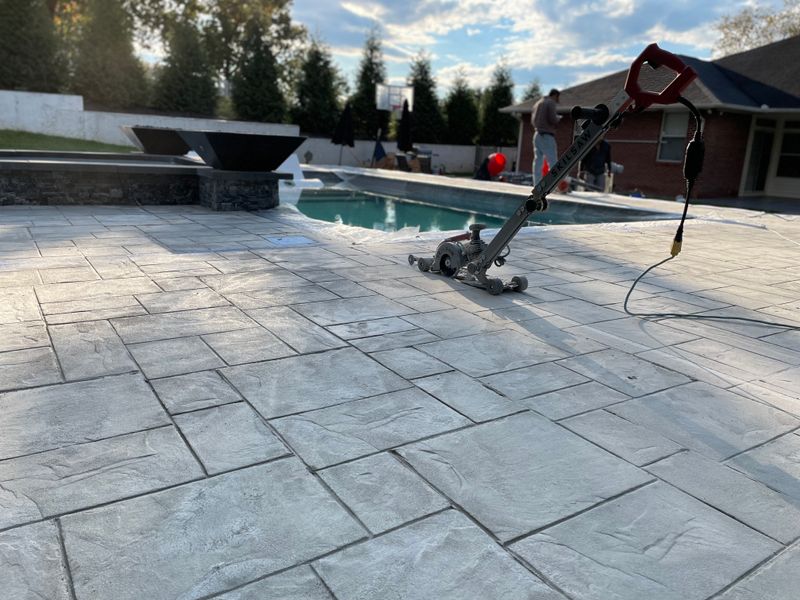 Stamped Concrete Installation