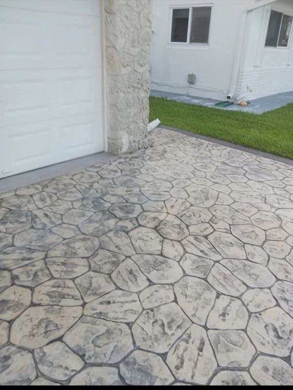 Stamped Concrete Installation