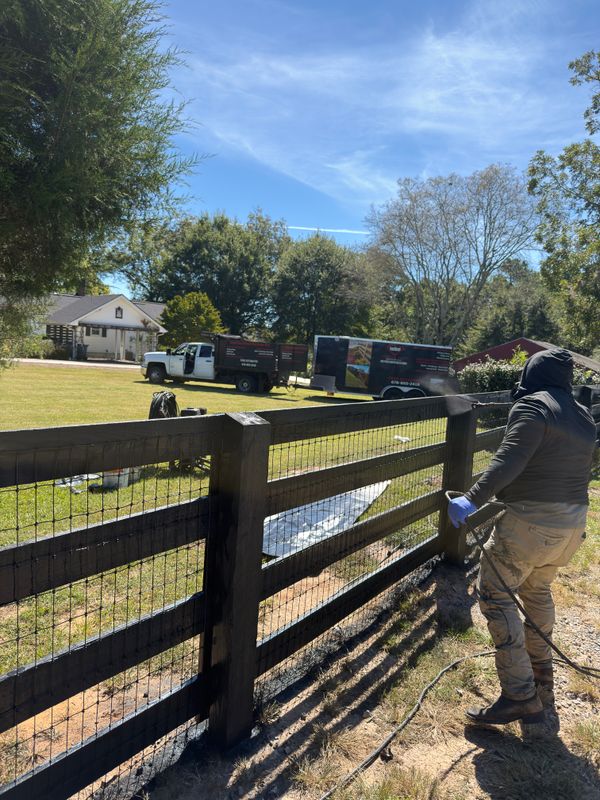 Fence Staining
