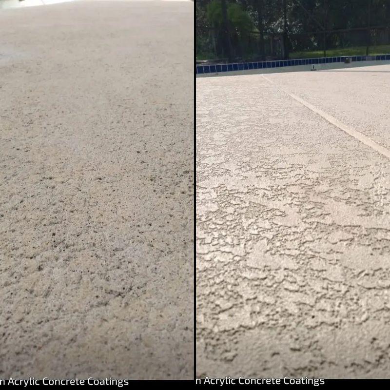 Pool deck resurfacing