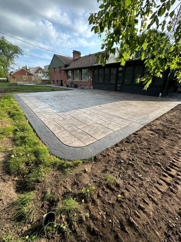 Stamped Concrete Installation