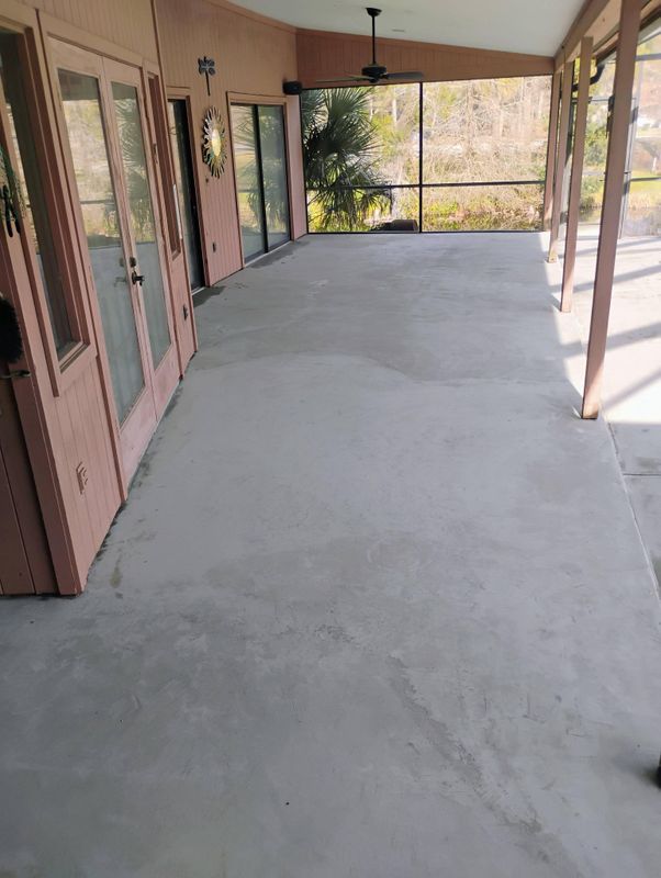 Pool deck resurfacing