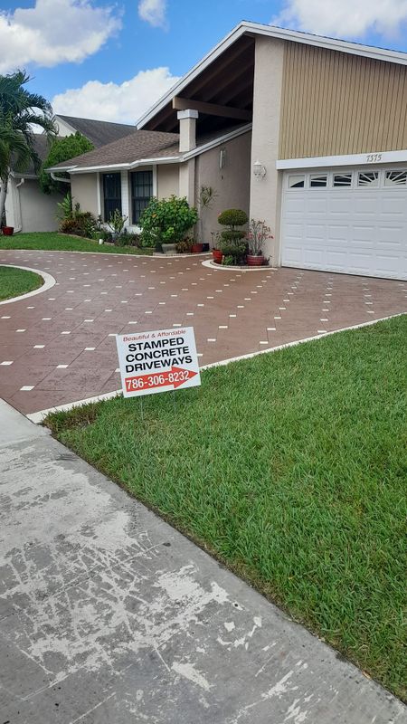 Stamped Concrete Installation