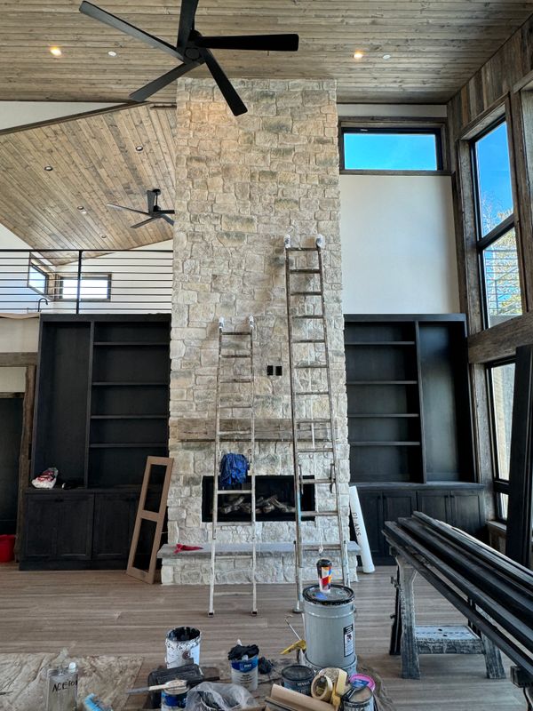 Custom Interior Stone Fireplaces