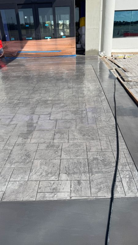 Stamped Concrete Installation