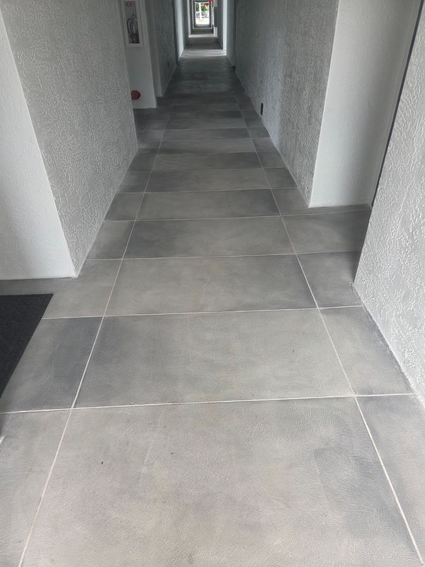 Concrete Squares with Faux Grass or Rocks