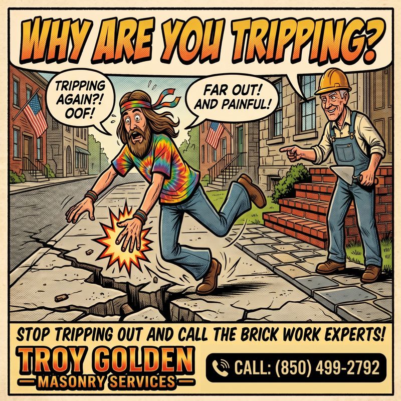 Cracked Brick And Mortar Repair