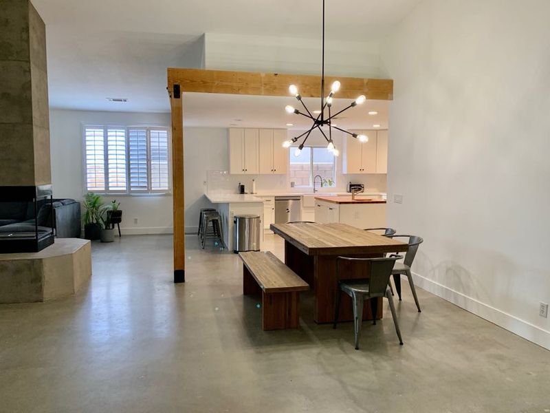 Satin look polished concrete floors 