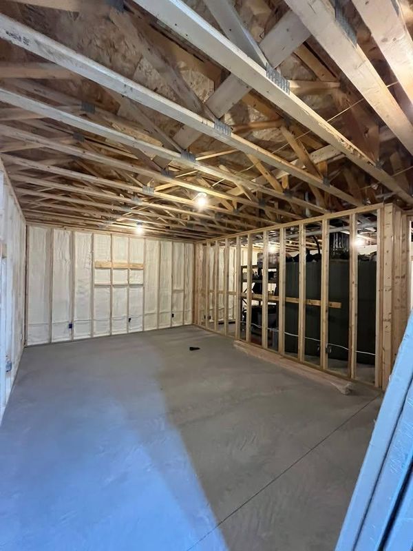 New Home Construction Spray Foam Insulation