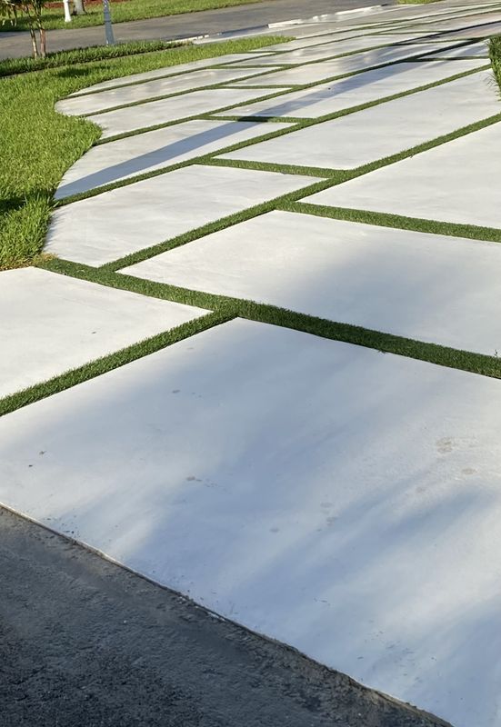 Elegant Stamped Concrete Driveway Transformation