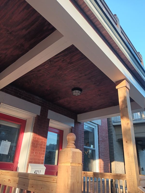 Historic porch build